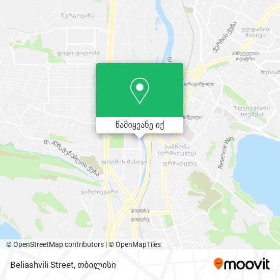 Beliashvili Street რუკა