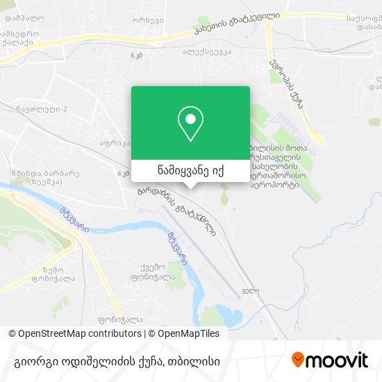 გიორგი ოდიშელიძის ქუჩა რუკა