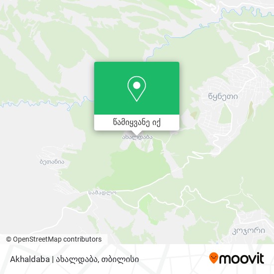 Akhaldaba | ახალდაბა რუკა