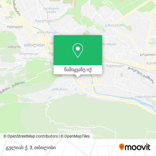 გულიას ქ. 3 რუკა