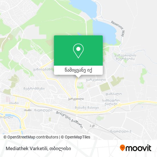 Mediathek Varketili რუკა