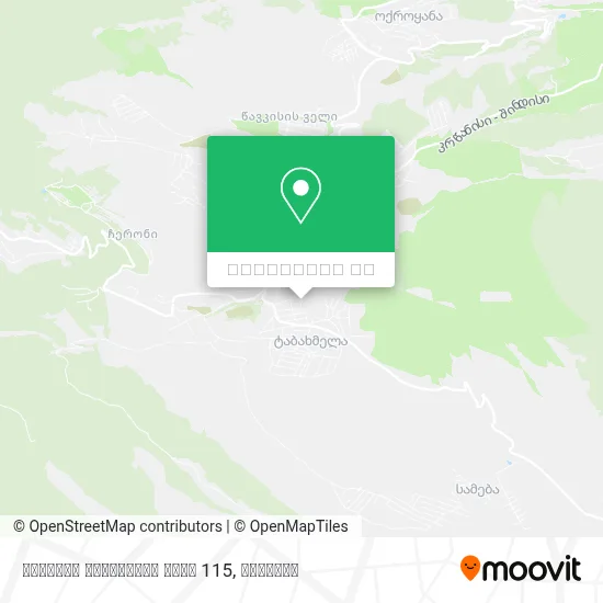 ვახტანგ გორგასლის ქუჩა 115 რუკა