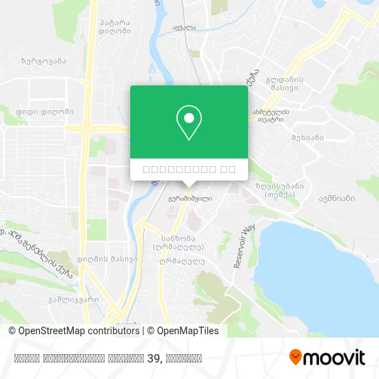 დავით გურამიშვილის გამზირი 39 რუკა