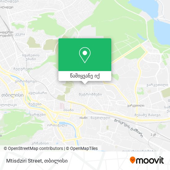 Mtisdziri Street რუკა