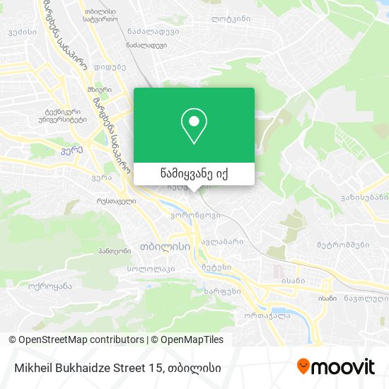 Mikheil Bukhaidze Street 15 რუკა