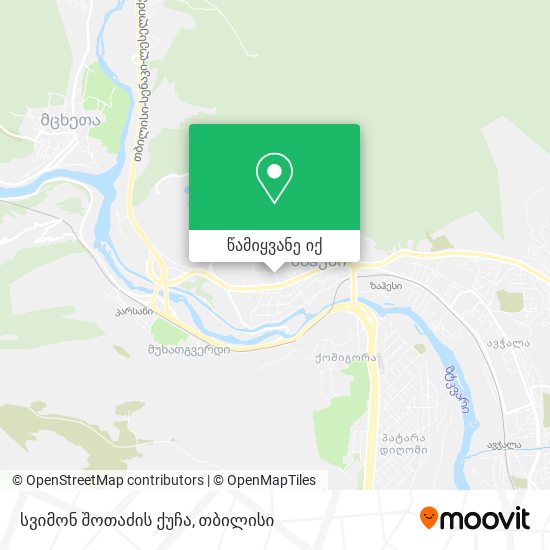 სვიმონ შოთაძის ქუჩა რუკა