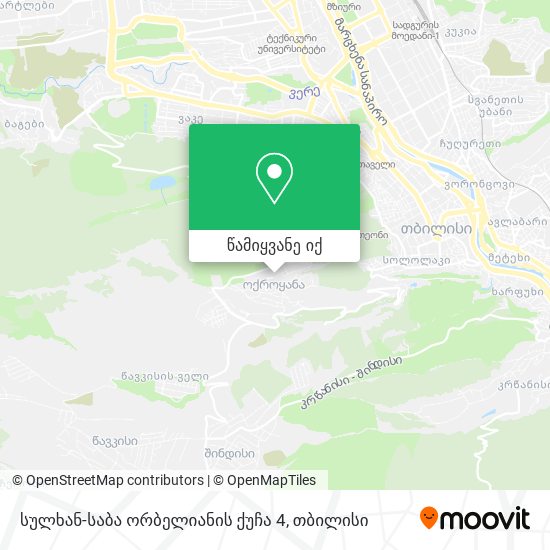 სულხან-საბა ორბელიანის ქუჩა 4 რუკა