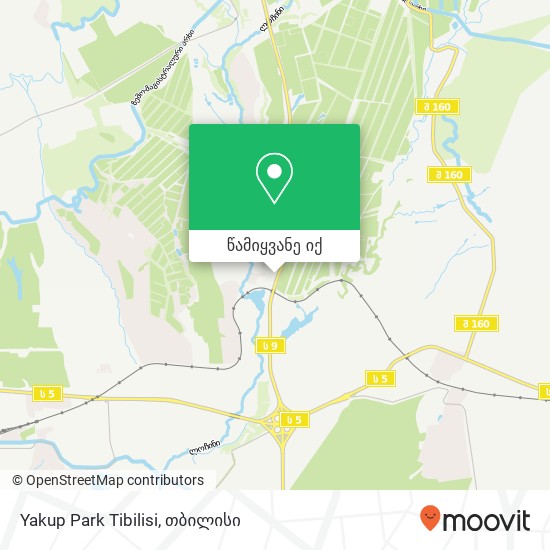 Yakup Park Tibilisi რუკა