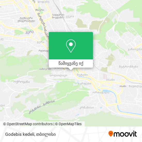 Godebis kedeli რუკა