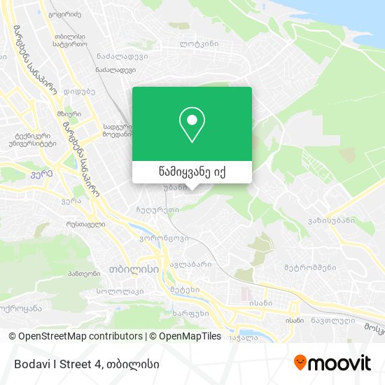 Bodavi I Street 4 რუკა