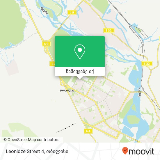 Leonidze Street 4 რუკა