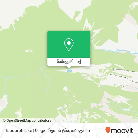 Tsodoreti lake | წოდორეთის ტბა რუკა