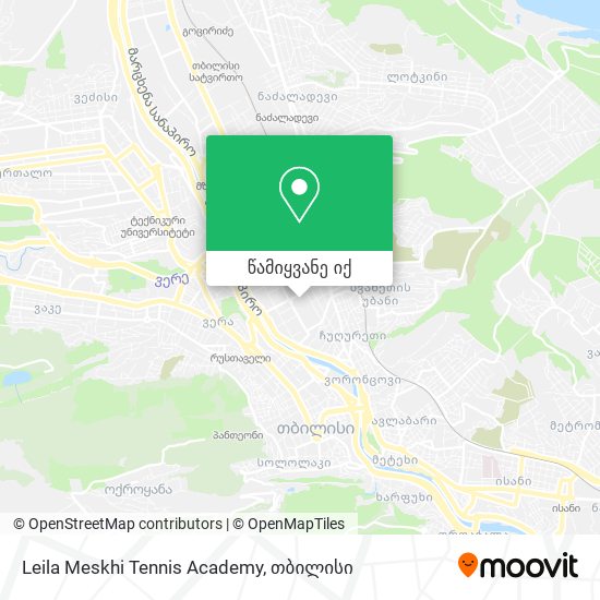 Leila Meskhi Tennis Academy რუკა