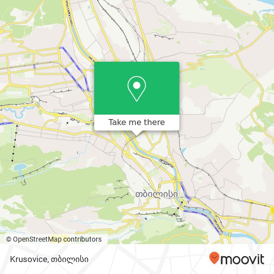Krusovice რუკა
