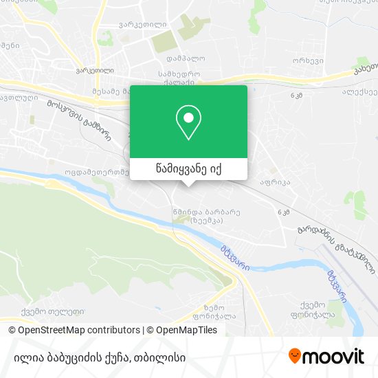 ილია ბაბუციძის ქუჩა რუკა