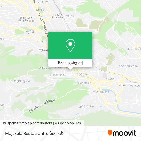 Majaxela Restaurant რუკა