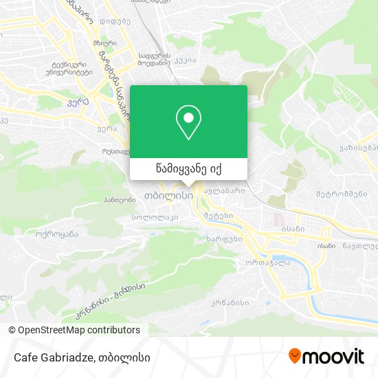 Cafe Gabriadze რუკა