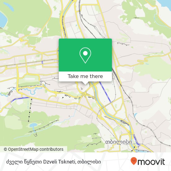 ძველი წყნეთი Dzveli Tskneti, მერაბ ალექსიძის ქუჩა ვაკე-საბურთალო რუკა