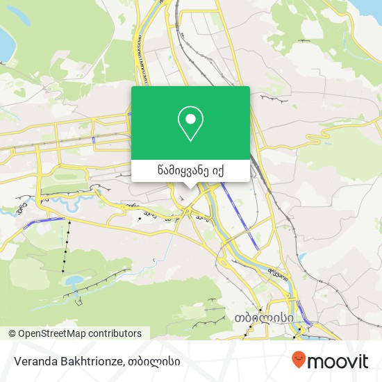 Veranda Bakhtrionze, მერაბ ალექსიძის ქ ვაკე-საბურთალო, თბილისი რუკა