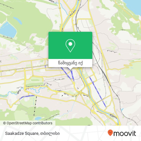 Saakadze Square, ვაკე-საბურთალო რუკა