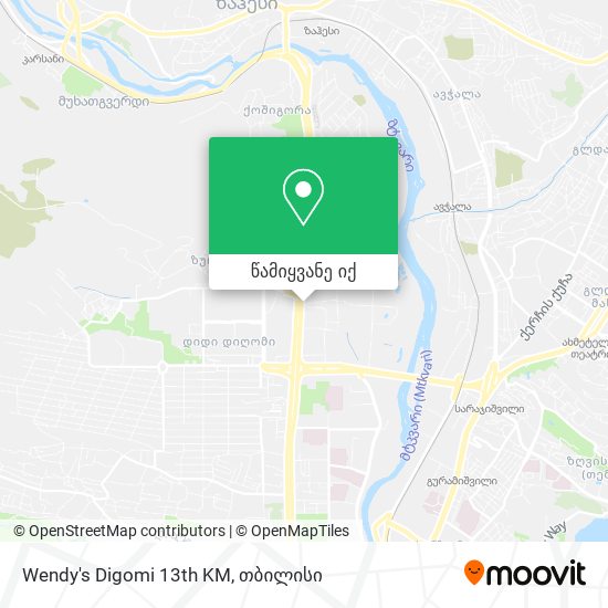 Wendy's Digomi 13th KM რუკა