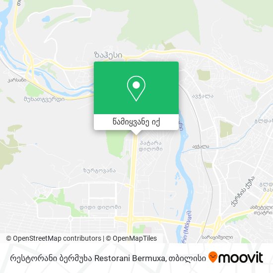 რესტორანი ბერმუხა Restorani Bermuxa რუკა