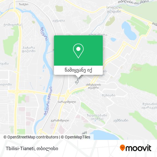 Tbilisi-Tianeti რუკა