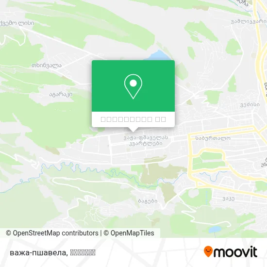 важа-пшавела რუკა