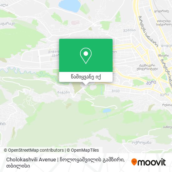 Cholokashvili Avenue | ჩოლოყაშვილის გამზირი რუკა