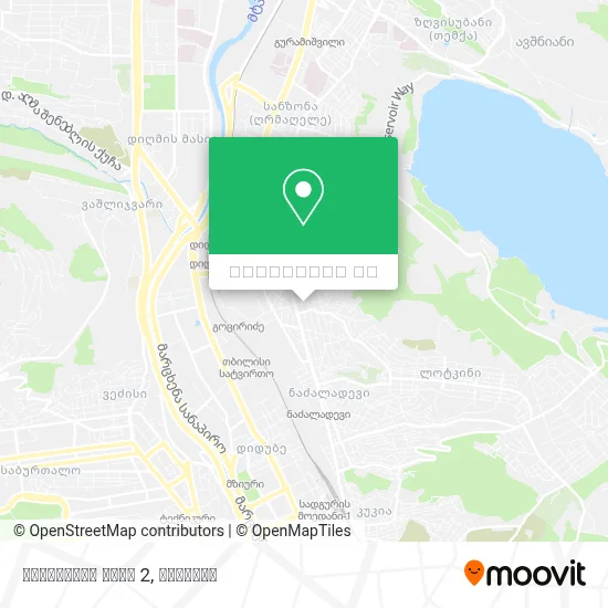 ზედაზენის ქუჩა 2 რუკა