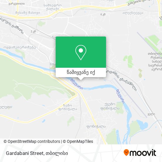 Gardabani Street რუკა
