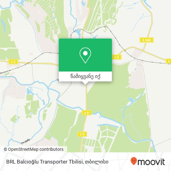 BRL Balcıoğlu Transporter Tbilisi რუკა