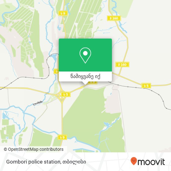 Gombori police station რუკა
