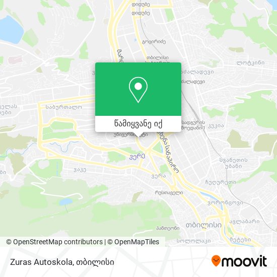 Zuras Autoskola რუკა