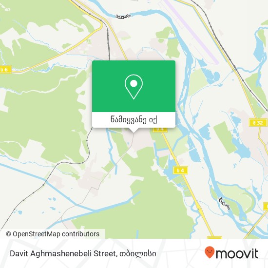 Davit Aghmashenebeli Street რუკა