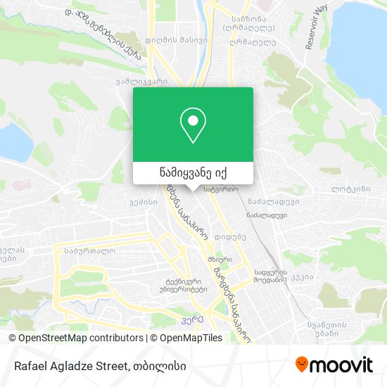 Rafael Agladze Street რუკა