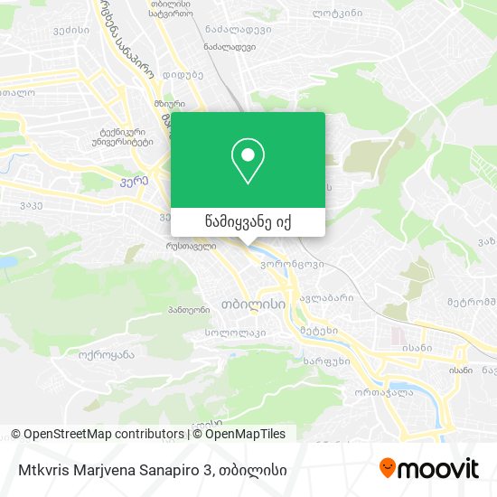 Mtkvris Marjvena Sanapiro 3 რუკა