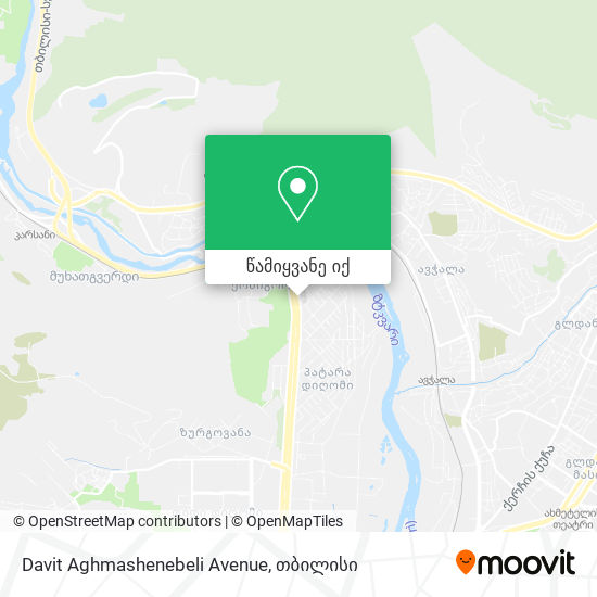 Davit Aghmashenebeli Avenue რუკა