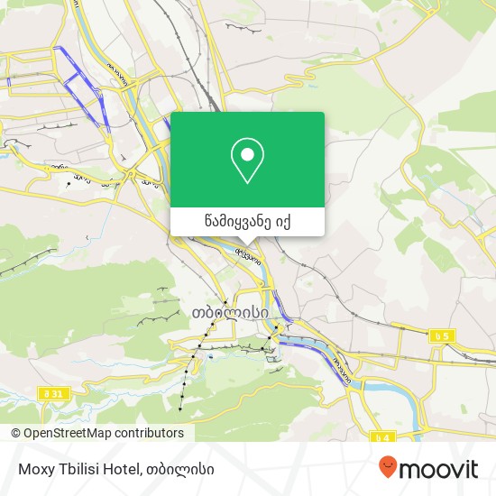 Moxy Tbilisi Hotel რუკა