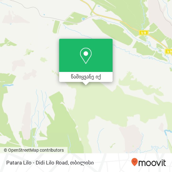 Patara Lilo - Didi Lilo Road რუკა