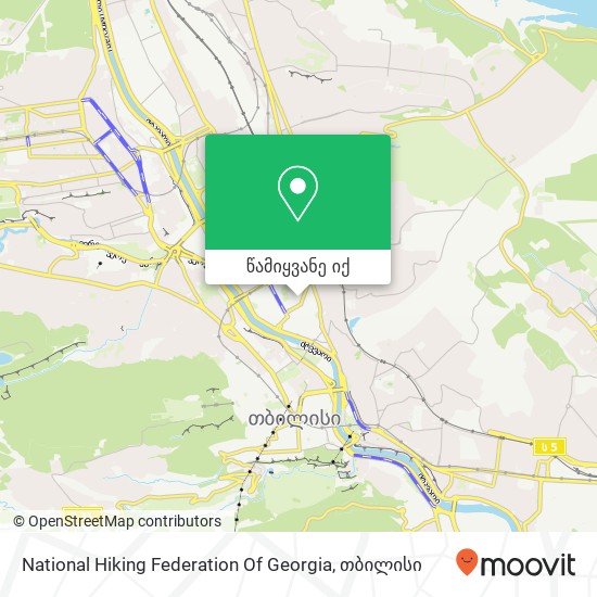 National Hiking Federation Of Georgia რუკა