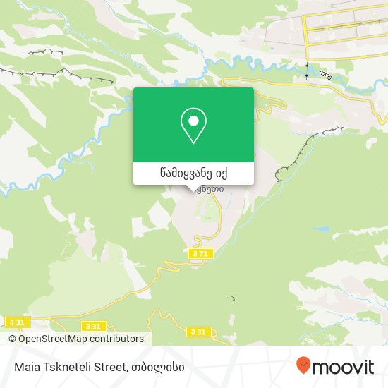 Maia Tskneteli Street რუკა
