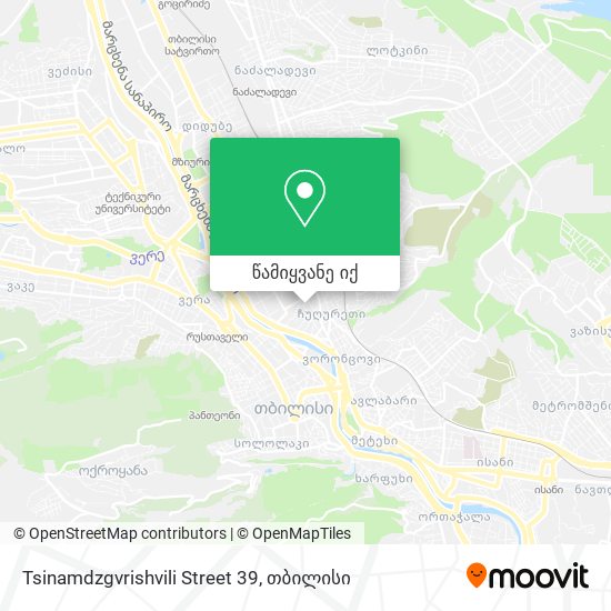 Tsinamdzgvrishvili Street 39 რუკა