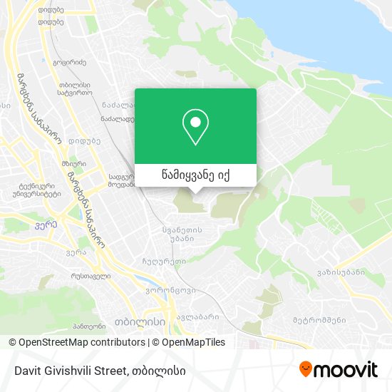 Davit Givishvili Street რუკა