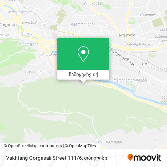 Vakhtang Gorgasali Street 111 / 6 რუკა