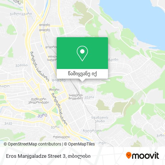 Eros Manjgaladze Street 3 რუკა