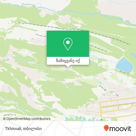 Tkhinvali რუკა