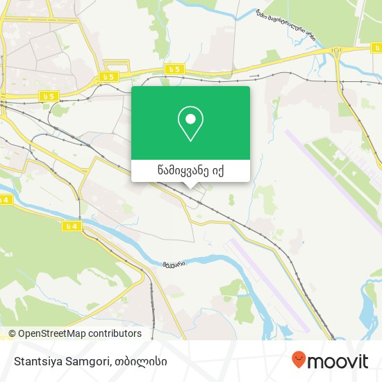 Stantsiya Samgori რუკა