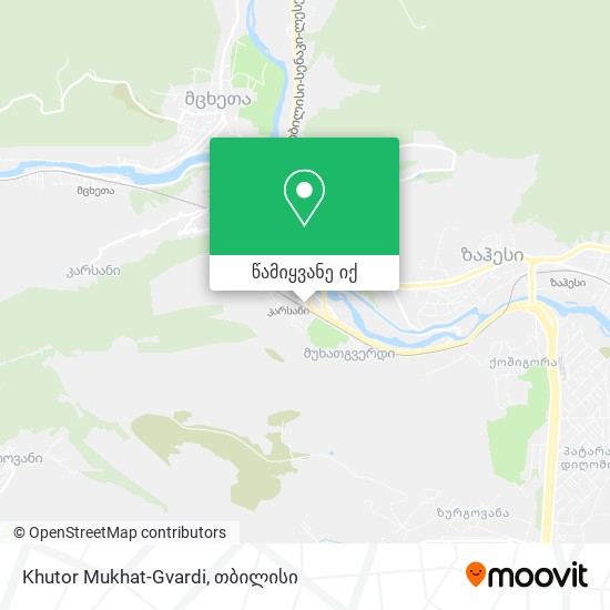 Khutor Mukhat-Gvardi რუკა