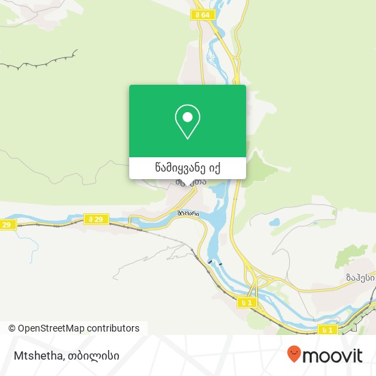 Mtshetha რუკა